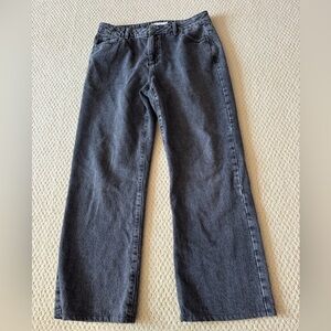 Garage mid rise washed black jeans